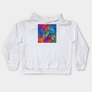 Rainbow flowers Kids Hoodie